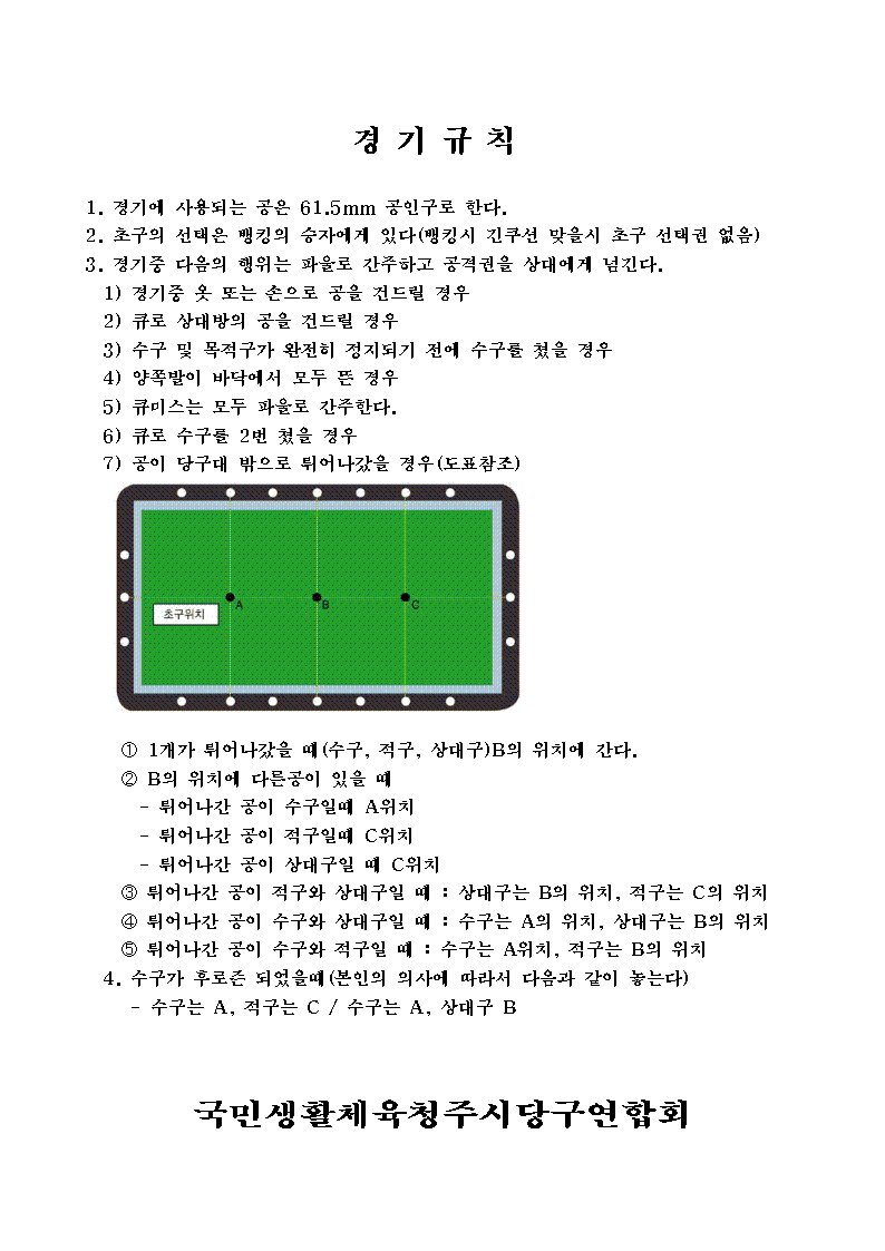 청주당구클럽 이미지