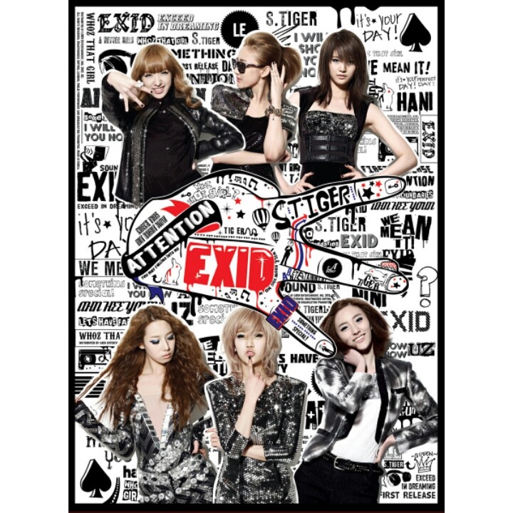 EXID 데뷔앨범사진에서 신기하게도 정확히 위아래로 나뉜 EXID 멤버들 | 인스티즈