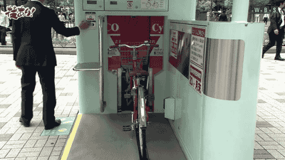 일본의 간지 넘치는 자전거 보관소.gif | 인스티즈