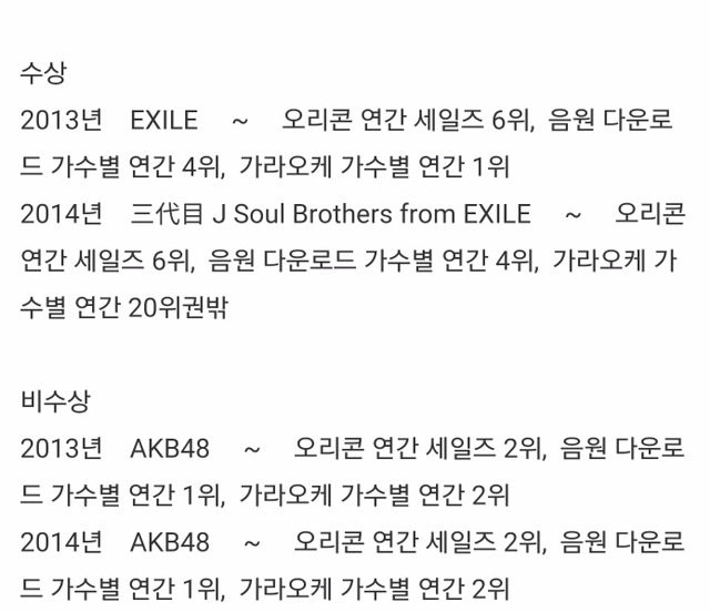 일본 대형아이돌 소속사가 10억주고 레코드대상을 매수한 사건 | 인스티즈