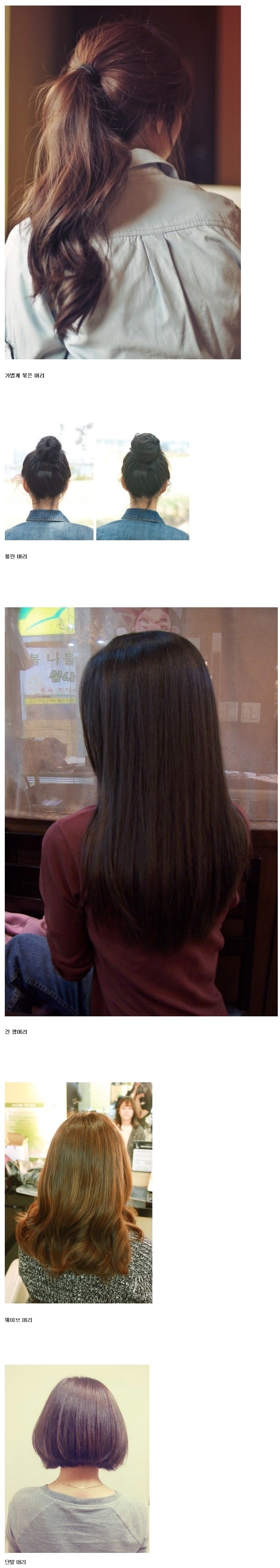 뒤에서 본 여자 머리 스타일 | 인스티즈