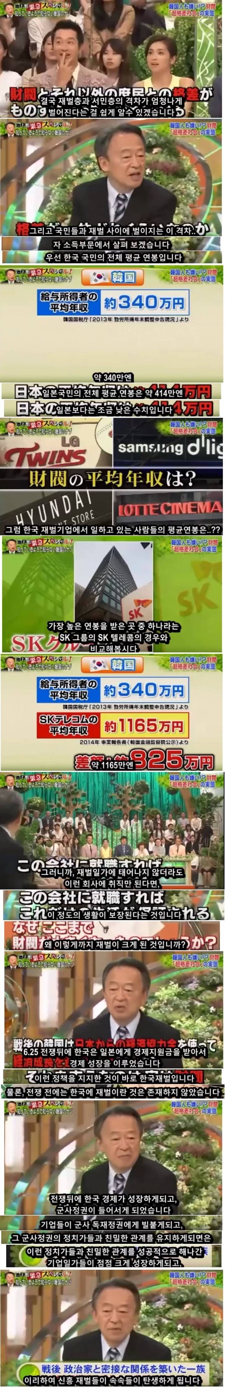 일본 방송에서 소개하는 한국 재벌 | 인스티즈