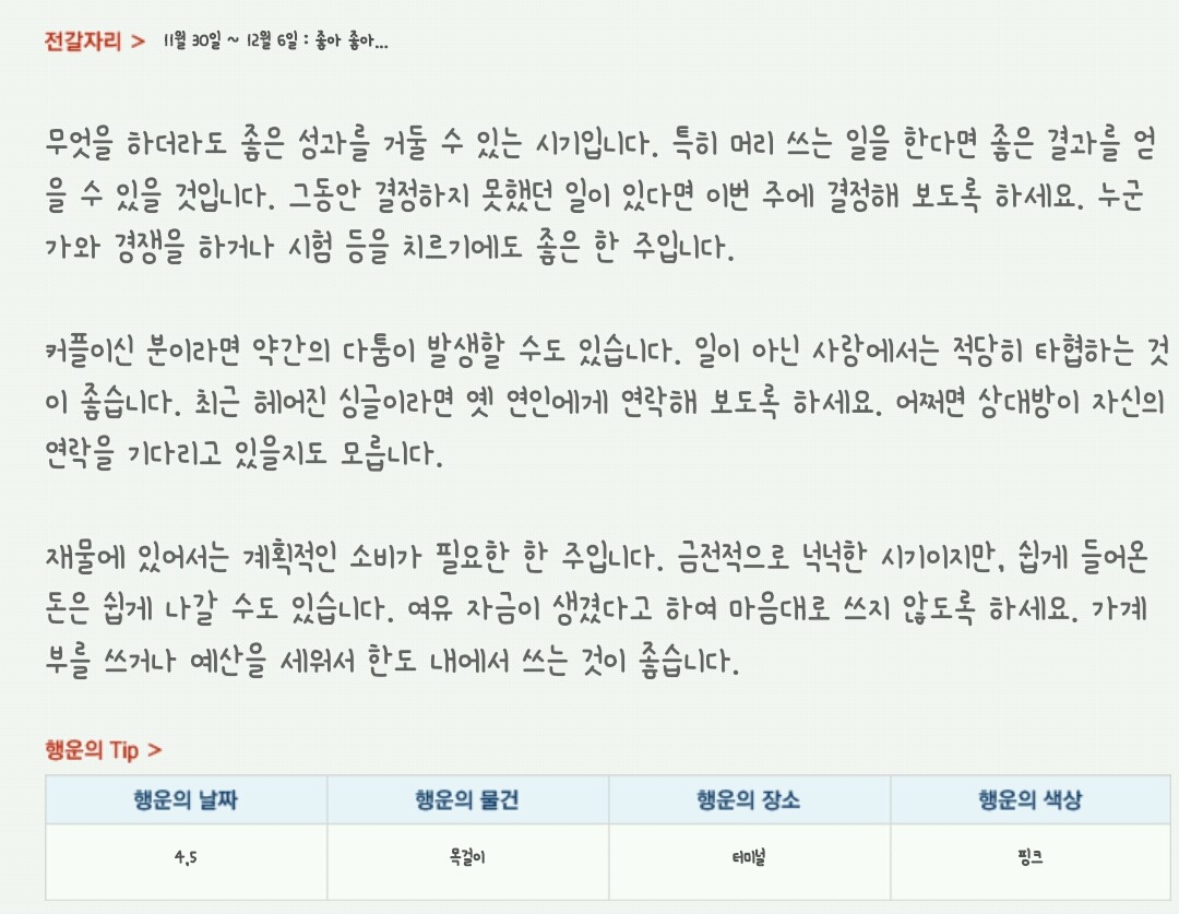 산수도인 주간 별자리 운세 (11월 30일 ~ 12월 6일) | 인스티즈