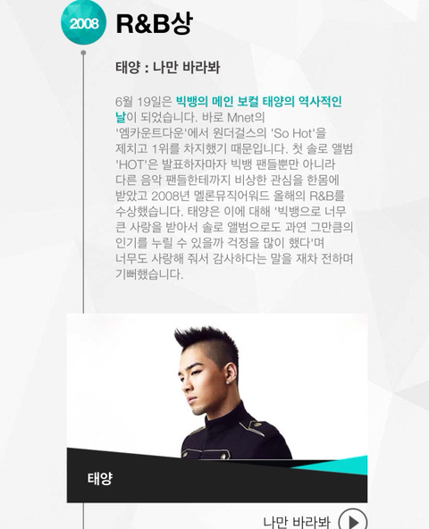 멜론뮤직어워드 2005~2008(온라인 시상식) 2009~2013(오프라인) 역대수상자들 | 인스티즈