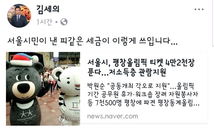 서울시민이 낸 피같은 세금이 이렇게 쓰입니다.jpg | 인스티즈