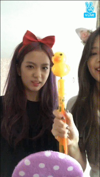 블랙핑크 젠득이와 지츄의 V앱.gif | 인스티즈